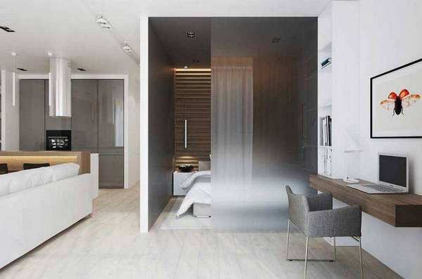 Дизайн интерьера однокомнатной квартиры до 40 квадратных метров › Фото №4