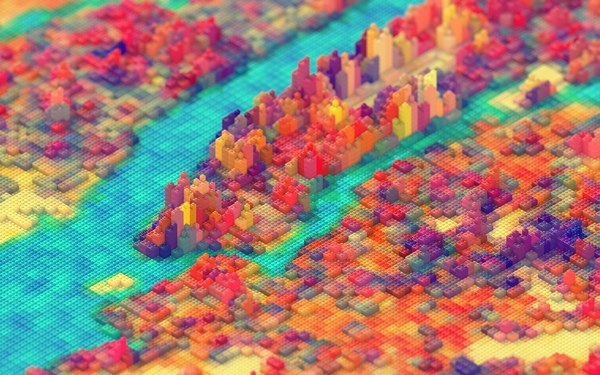 Виды Нью Йорка воссозданные из Lego