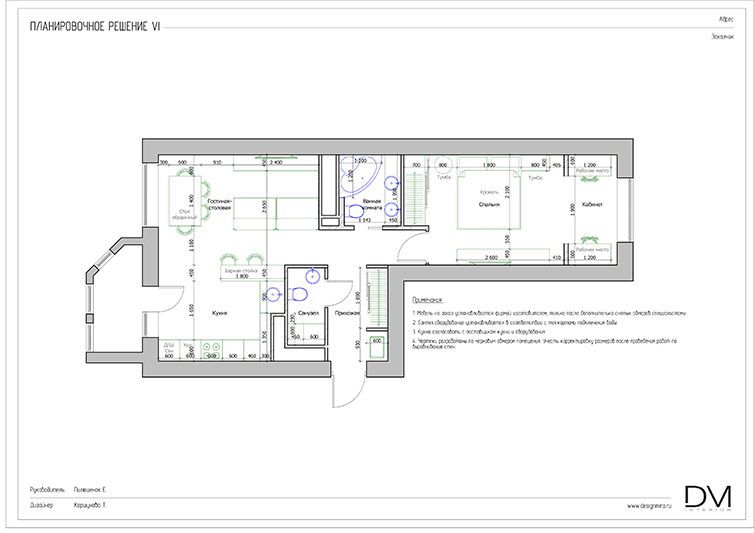 Фотографии рабочей документации готового проекта интерьерного дизайна чердачного помещения под квартиру 