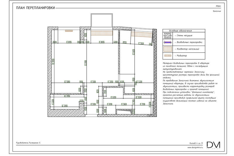  Дизайн проект Дизайн маленькой квартиры в стиле Loft- Рабочая документация_4