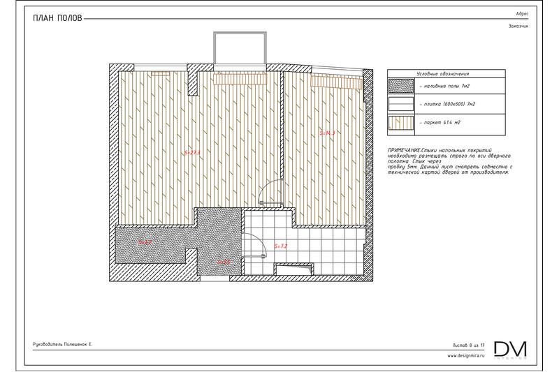  Дизайн проект Дизайн маленькой квартиры в стиле Loft- Рабочая документация_8
