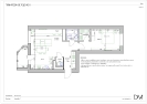 Фотографии рабочей документации готового проекта интерьерного дизайна чердачного помещения под квартиру 