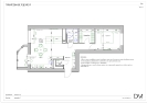 Фотографии рабочей документации готового проекта интерьерного дизайна чердачного помещения под квартиру 
