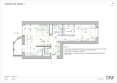 Фотографии рабочей документации готового проекта интерьерного дизайна чердачного помещения под квартиру 